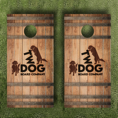 Whiskey Barrel Cornhole Boards